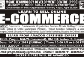 Ecommerce Job Training by MSME, Govt. of India, PPDC for skill development