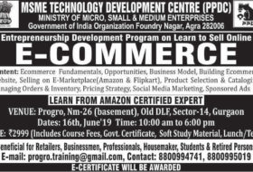 Progro announces Certification Program in Ecommerce in collaboration with MSME Technology Development Center, Government of India, PPDC, Agra